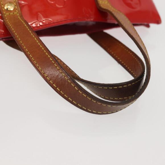LOUIS VUITTON Monogram Vernis Reade PM Hand Bag Red Rouge M91088 - Picture 7 of 12